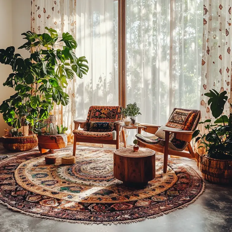 afghan carpet living room 1