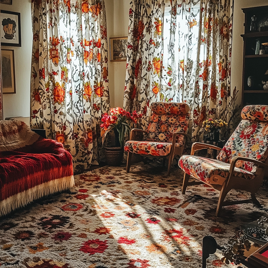 afghan carpet living room 41
