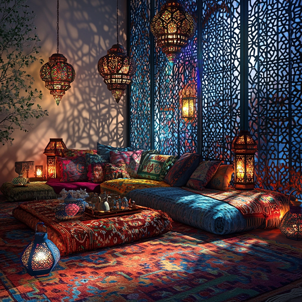 afghan carpet living room 62