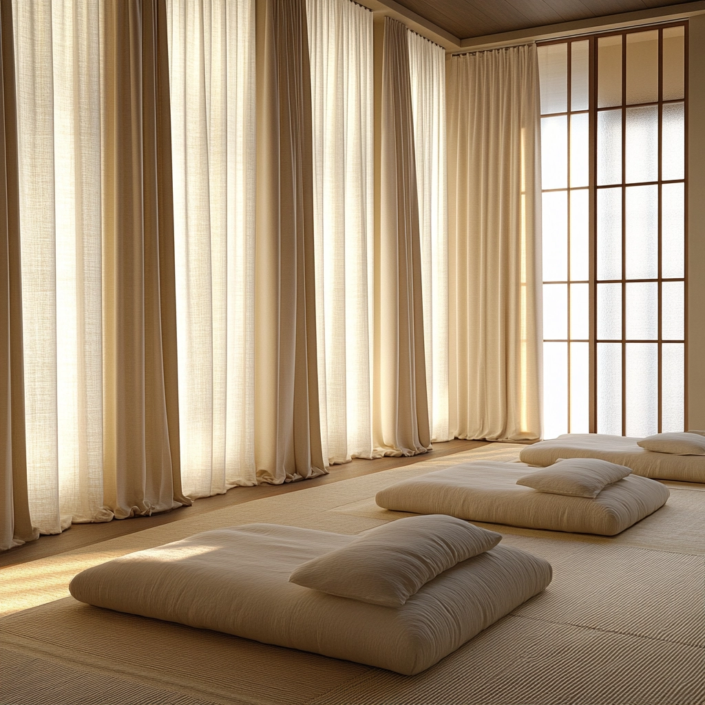 bedroom curtains beige 11