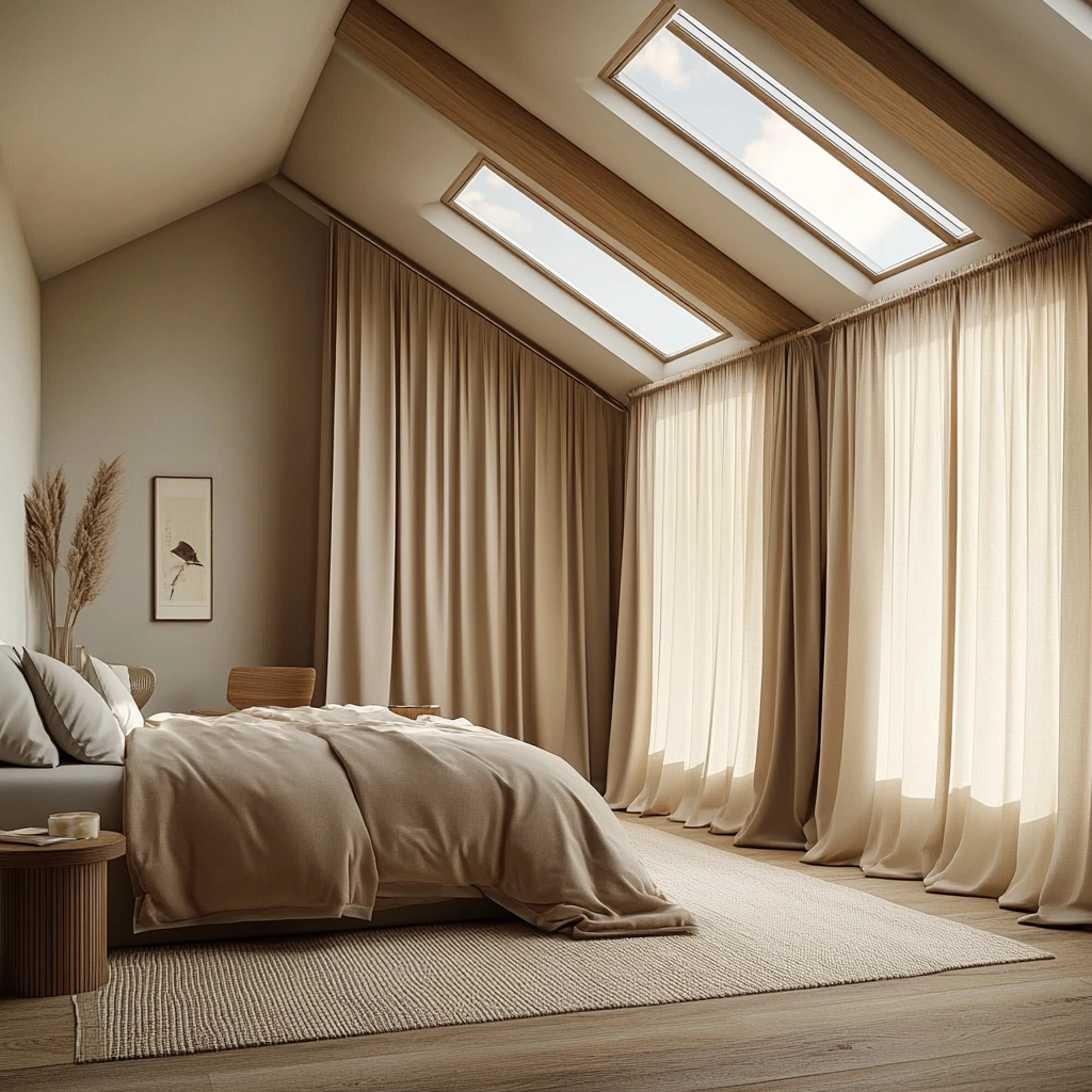 bedroom curtains beige 42