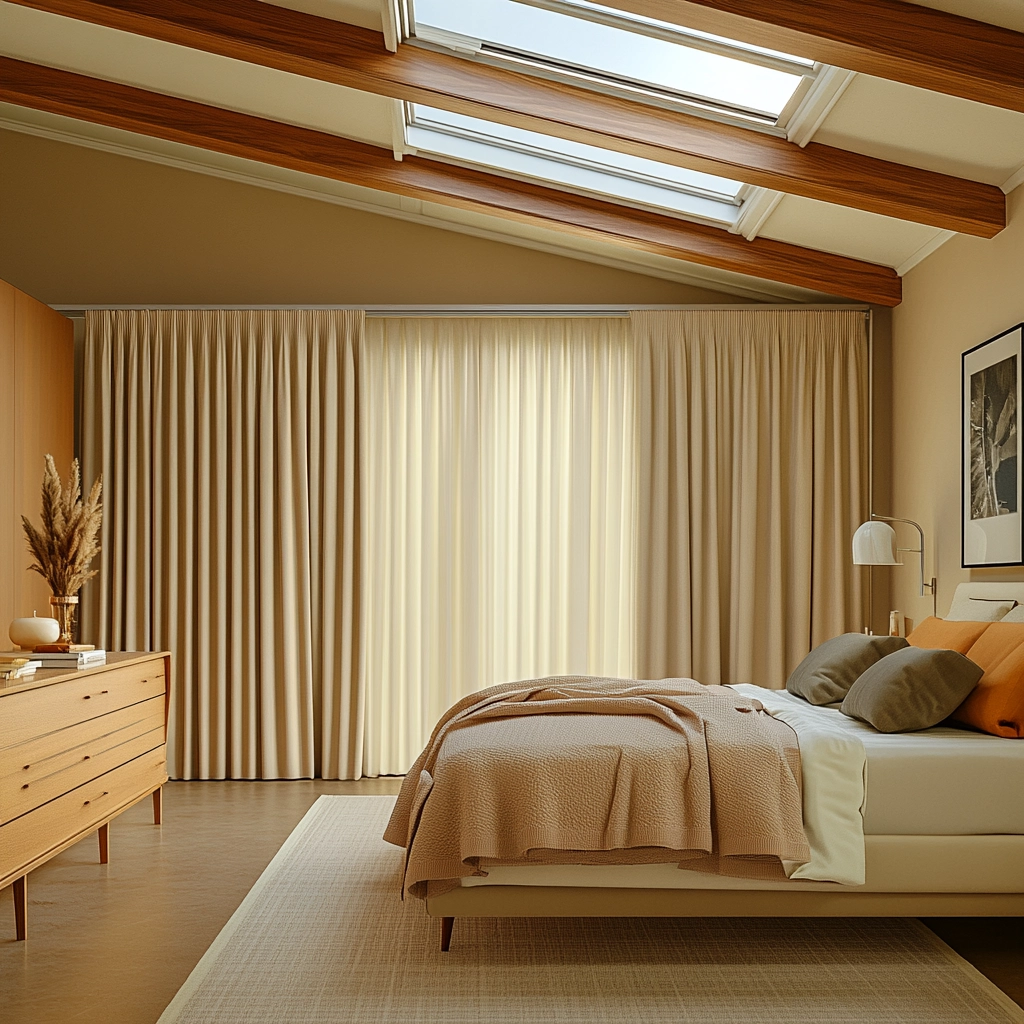 bedroom curtains beige 43