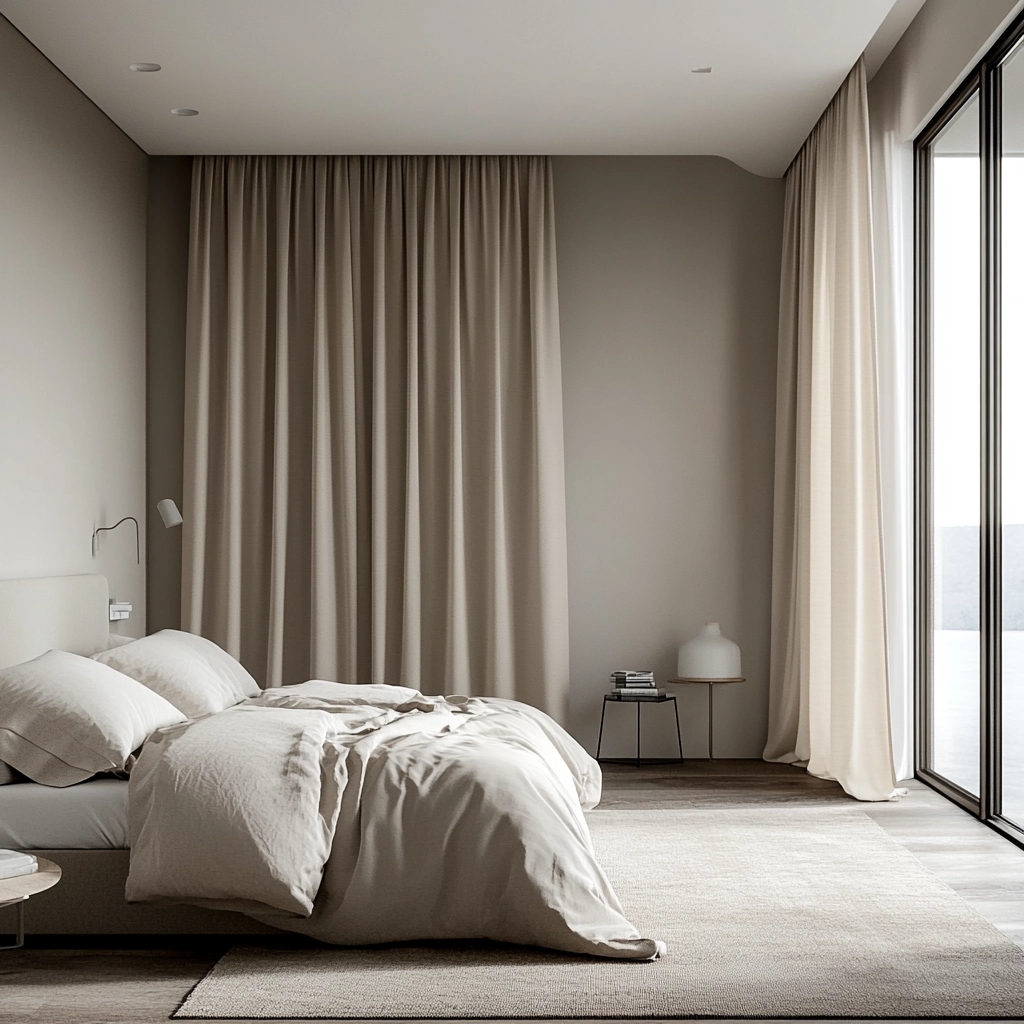 bedroom curtains beige 51