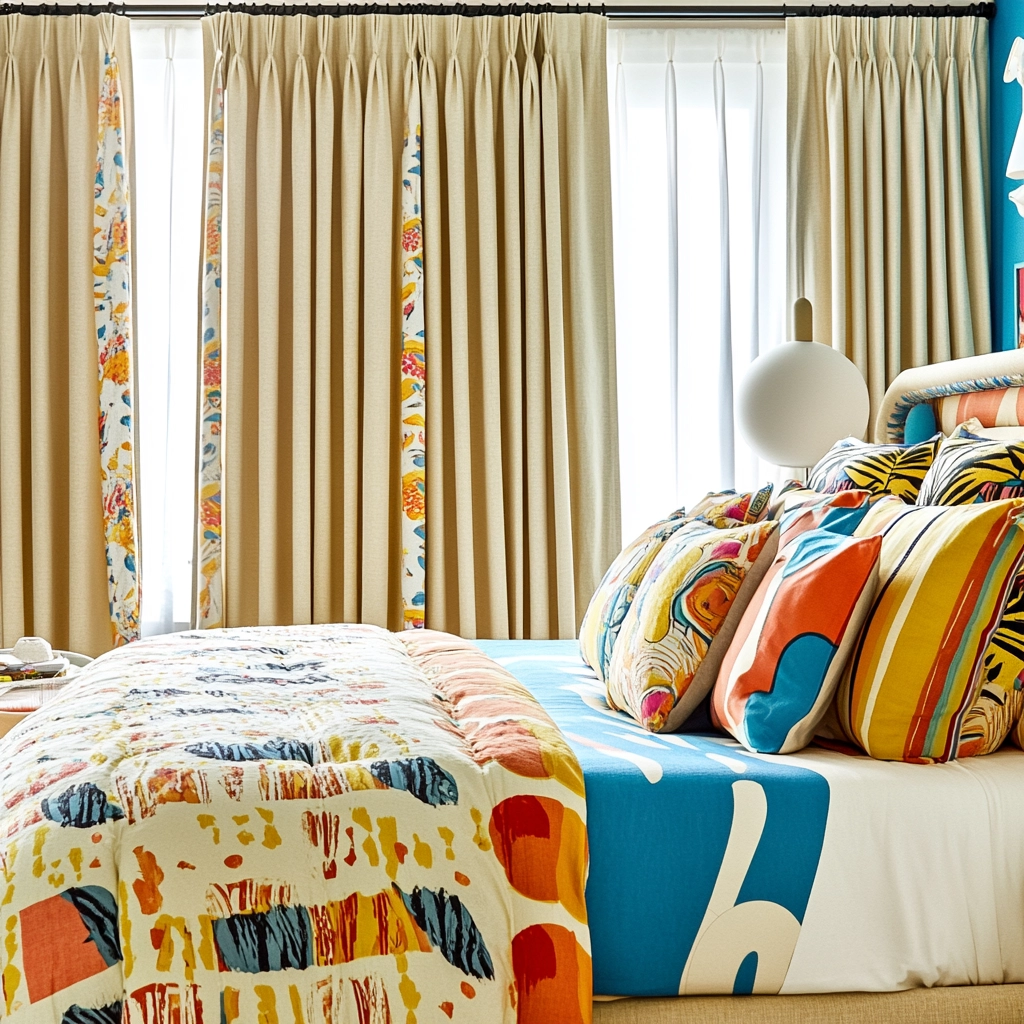 bedroom curtains beige 56