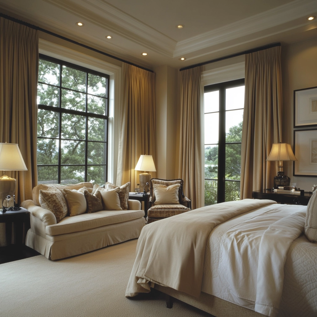bedroom curtains beige 59