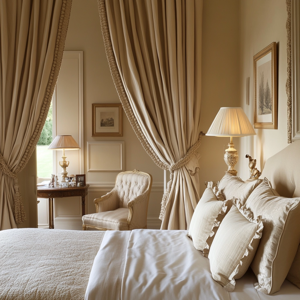 bedroom curtains beige 62