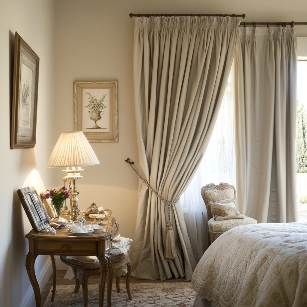 bedroom curtains beige 64