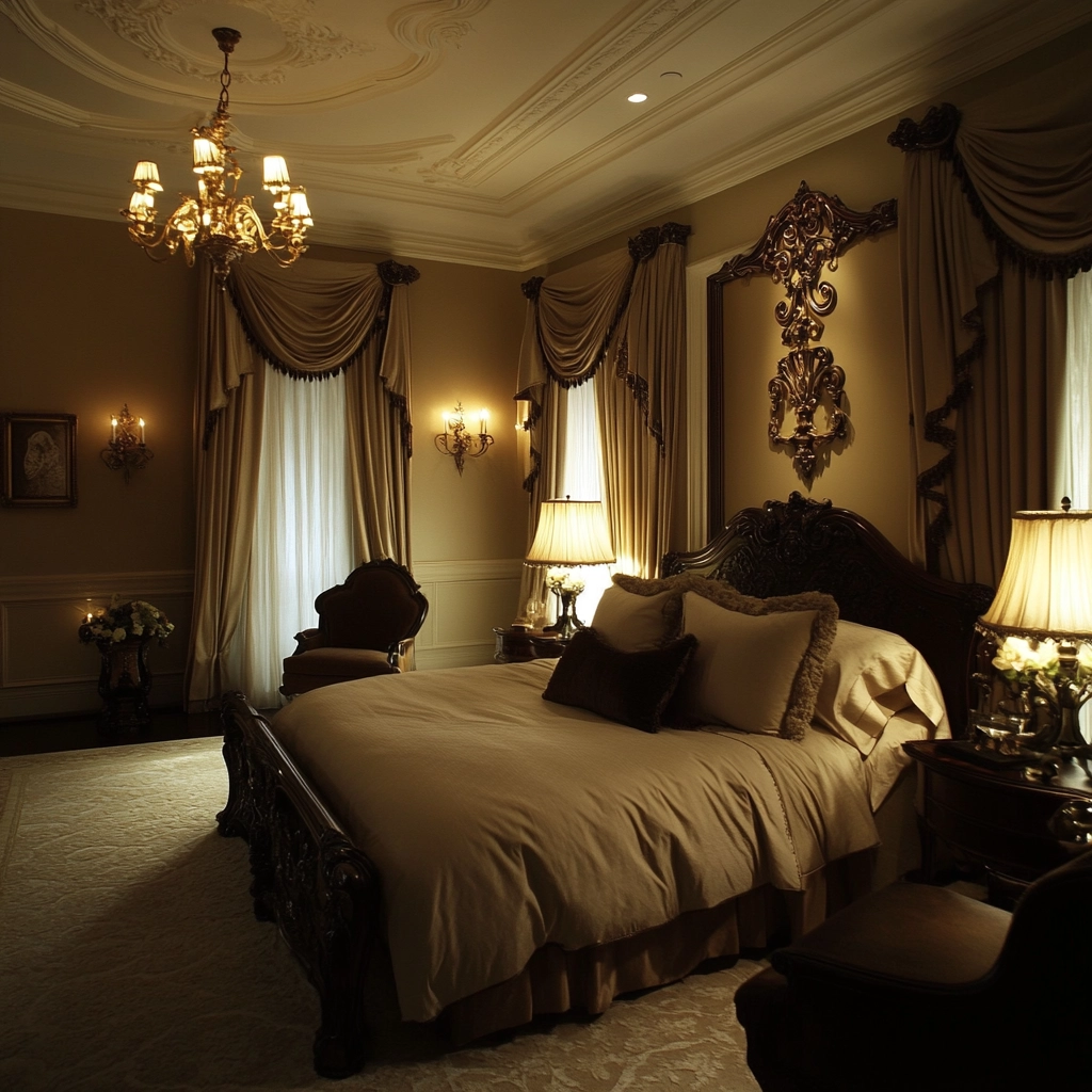bedroom curtains beige 74