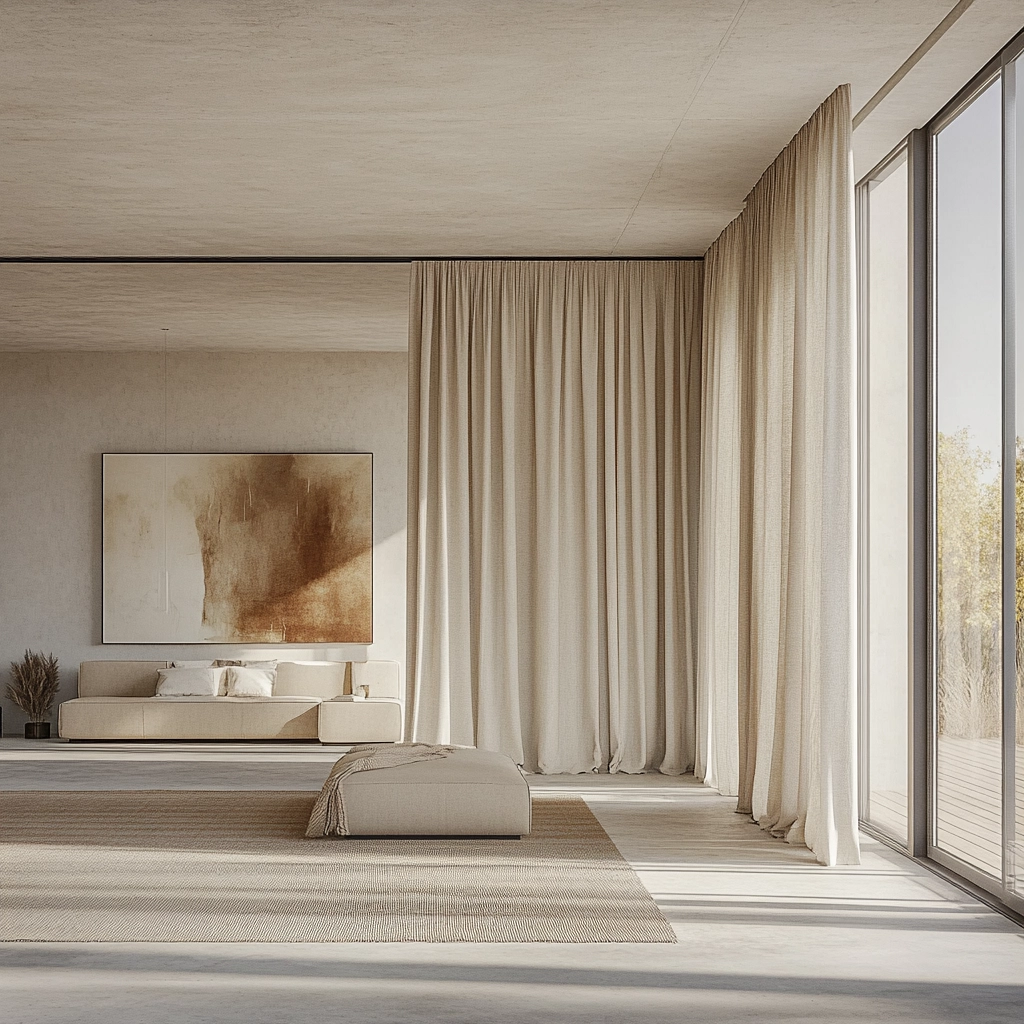 bedroom curtains beige 77