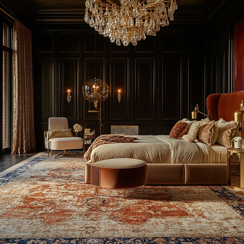 bedroom rug aesthetic 13
