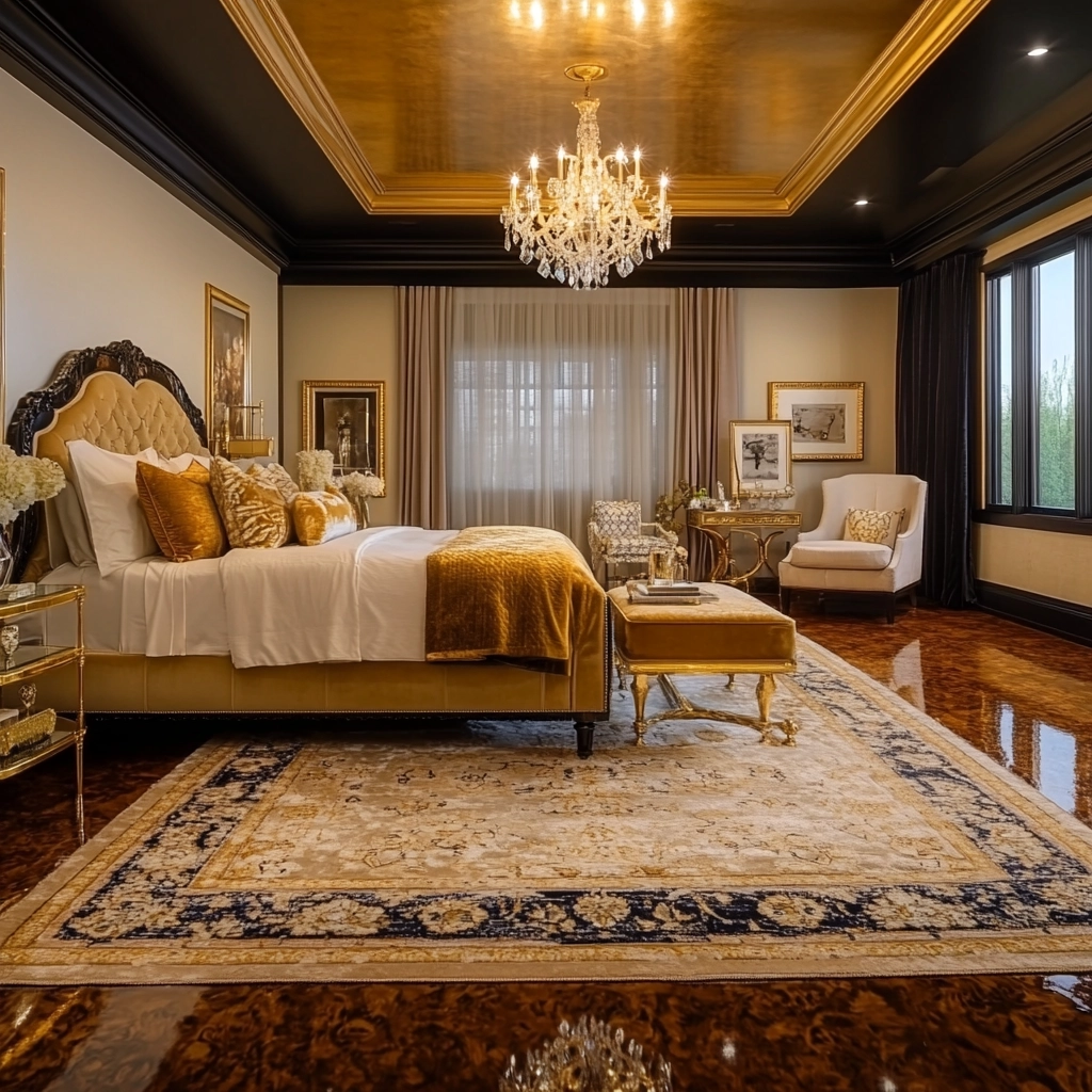 bedroom rug ideas wood floor 18