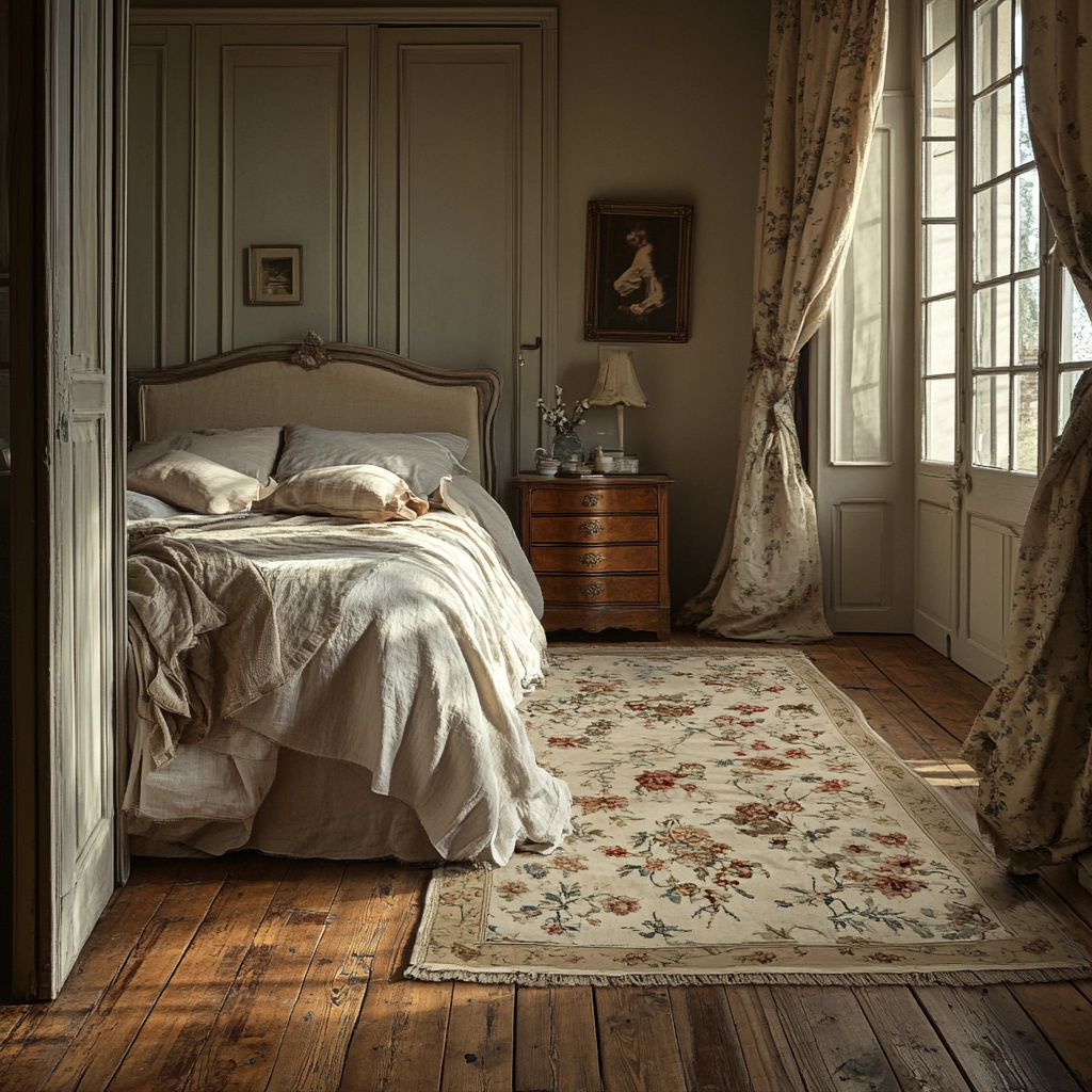 bedroom rug ideas wood floor 33