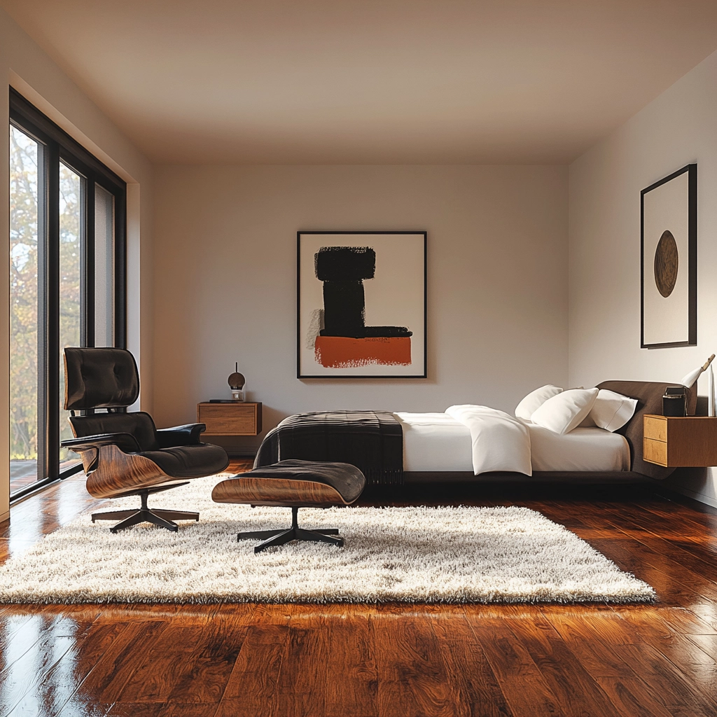 bedroom rug ideas wood floor 39