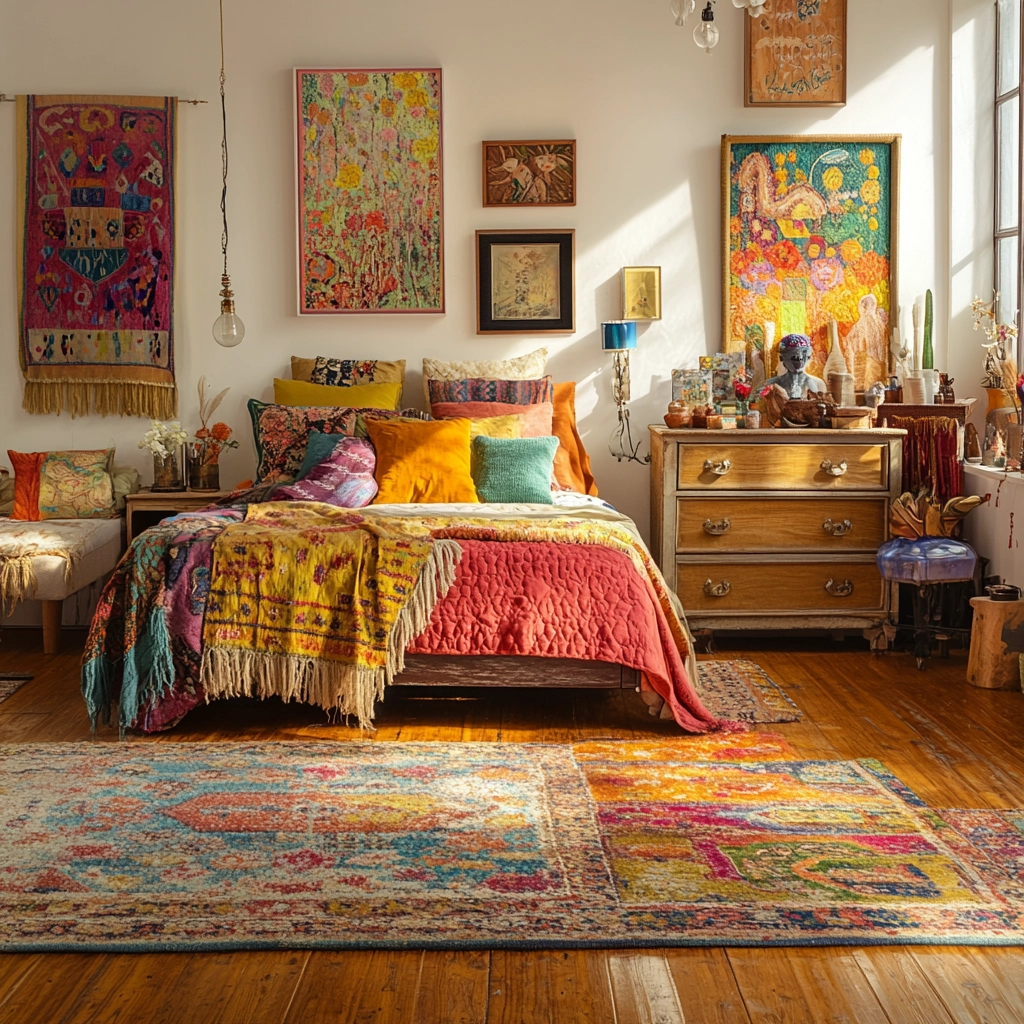 bedroom rug ideas wood floor 45