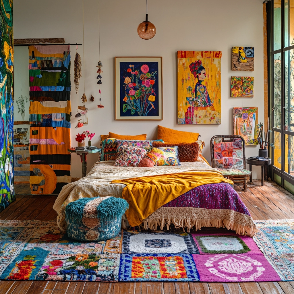 bedroom rug ideas wood floor 48