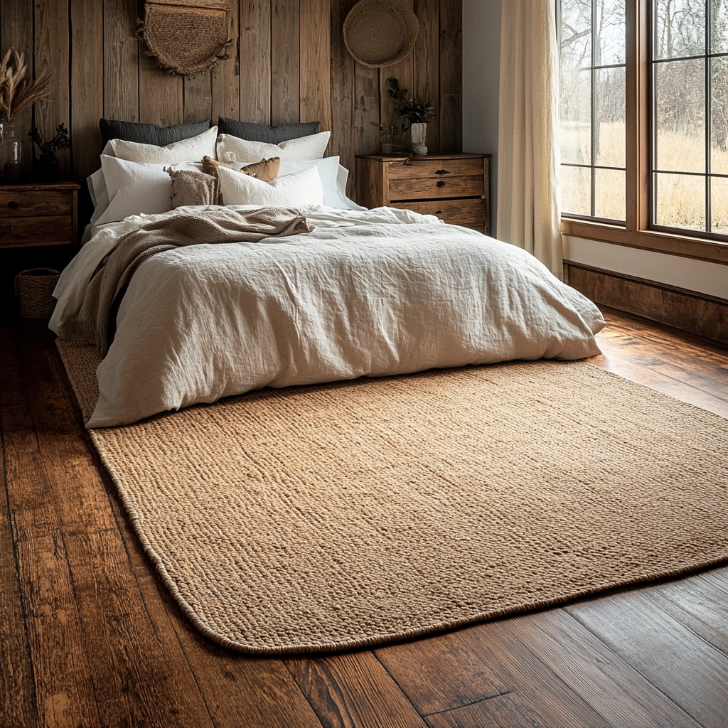 bedroom rug ideas wood floor 49
