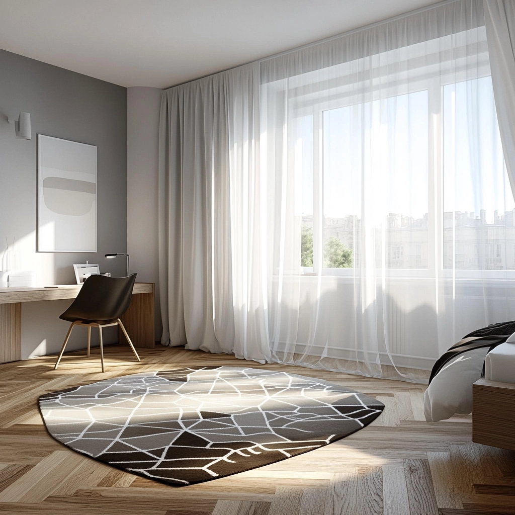bedroom rug ideas wood floor 5