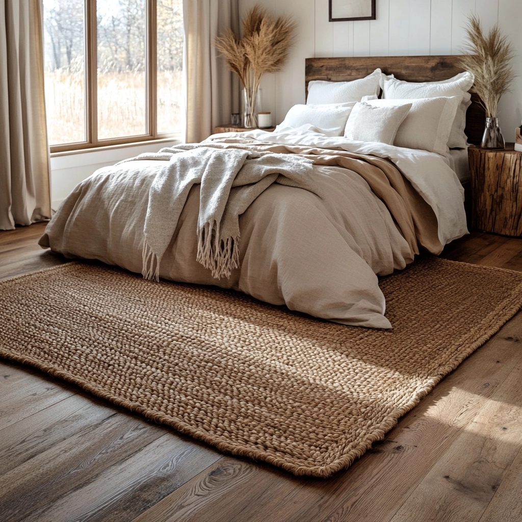 bedroom rug ideas wood floor 50