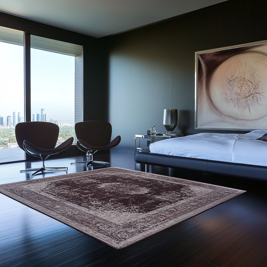 bedroom rug ideas wood floor 57