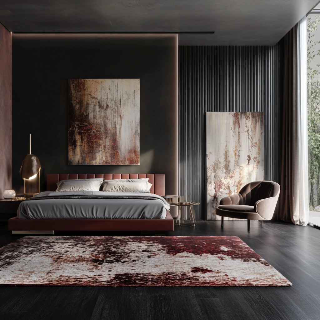 bedroom rug ideas wood floor 58