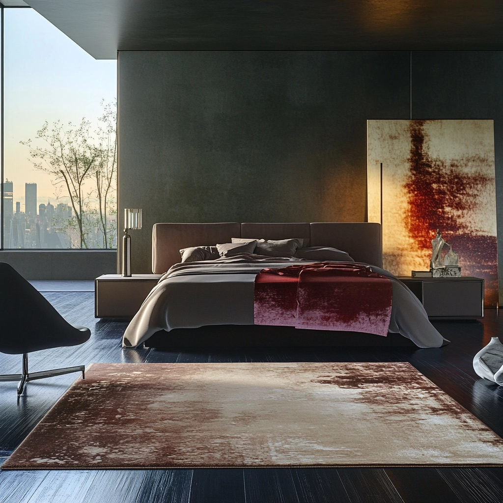 bedroom rug ideas wood floor 60