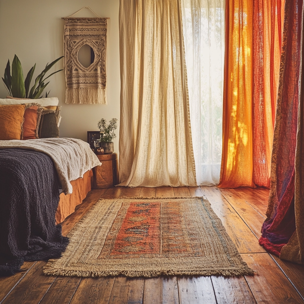 bedroom rug ideas wood floor 9