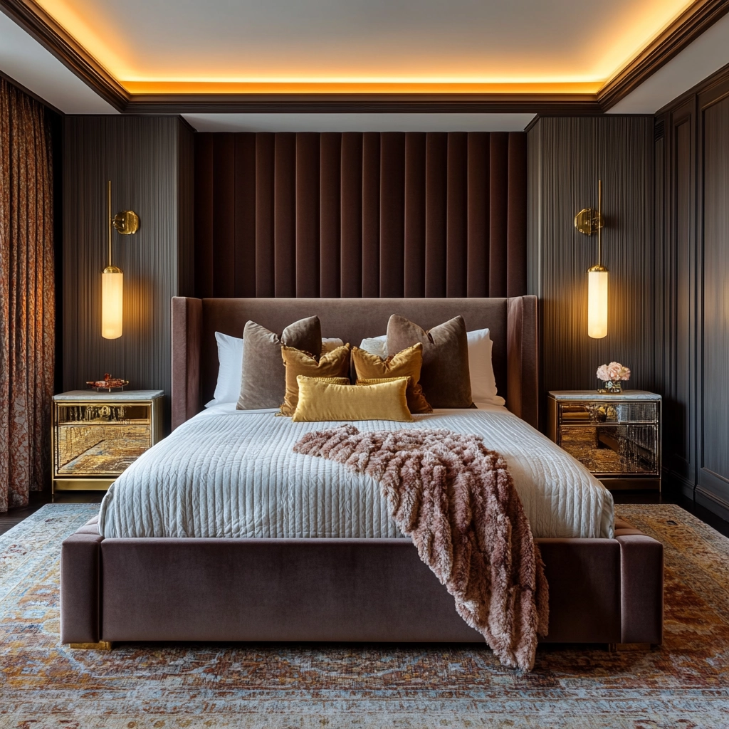 bedroom rug placement 10