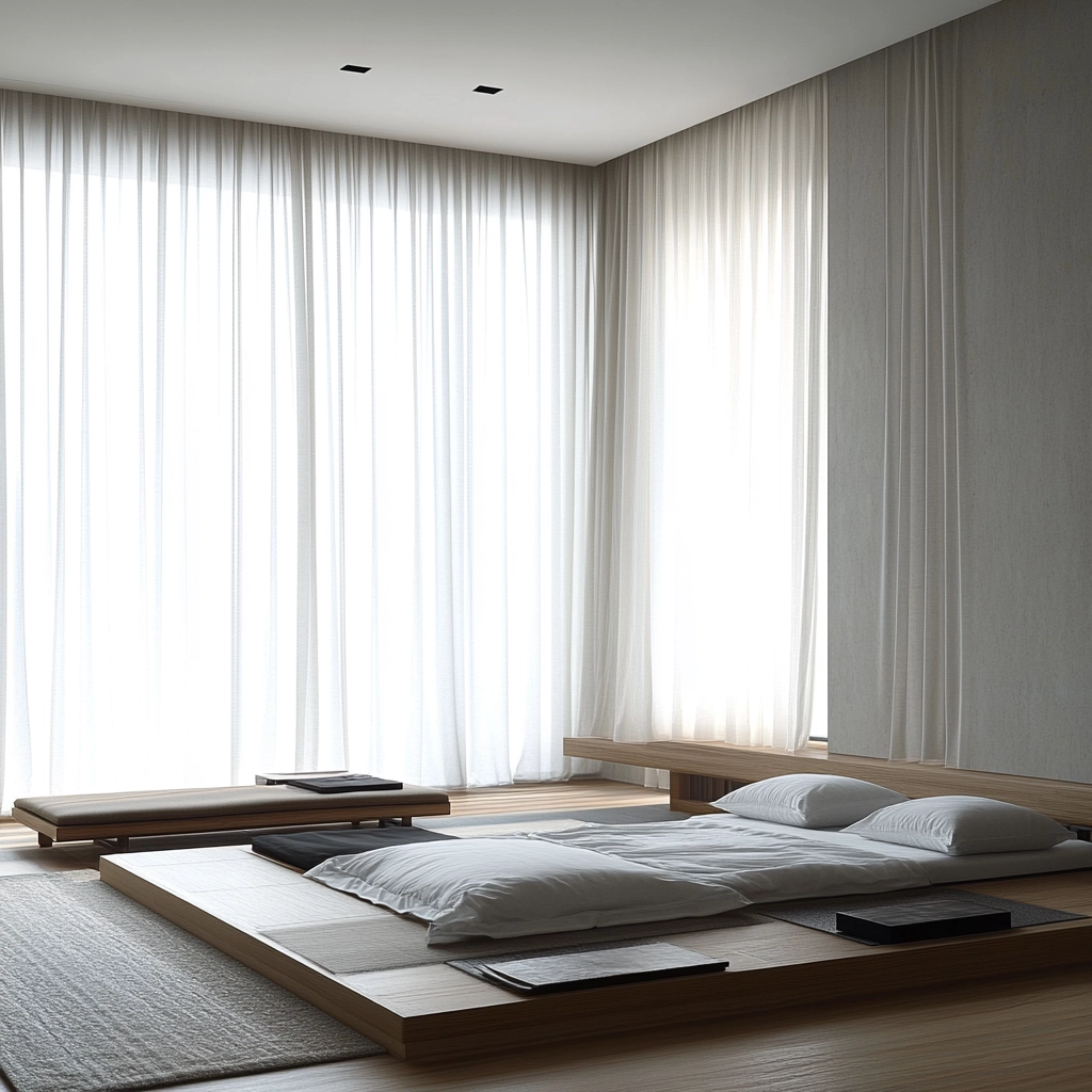 bedroom rug placement 15