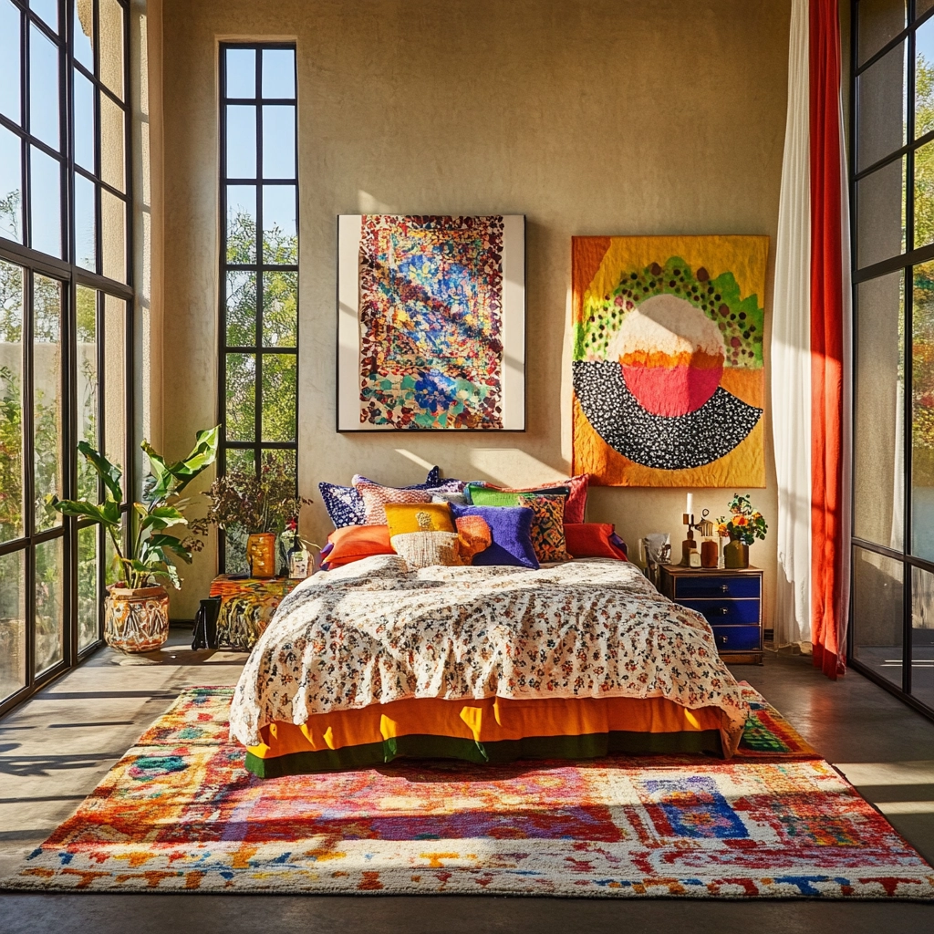 bedroom rug placement 20
