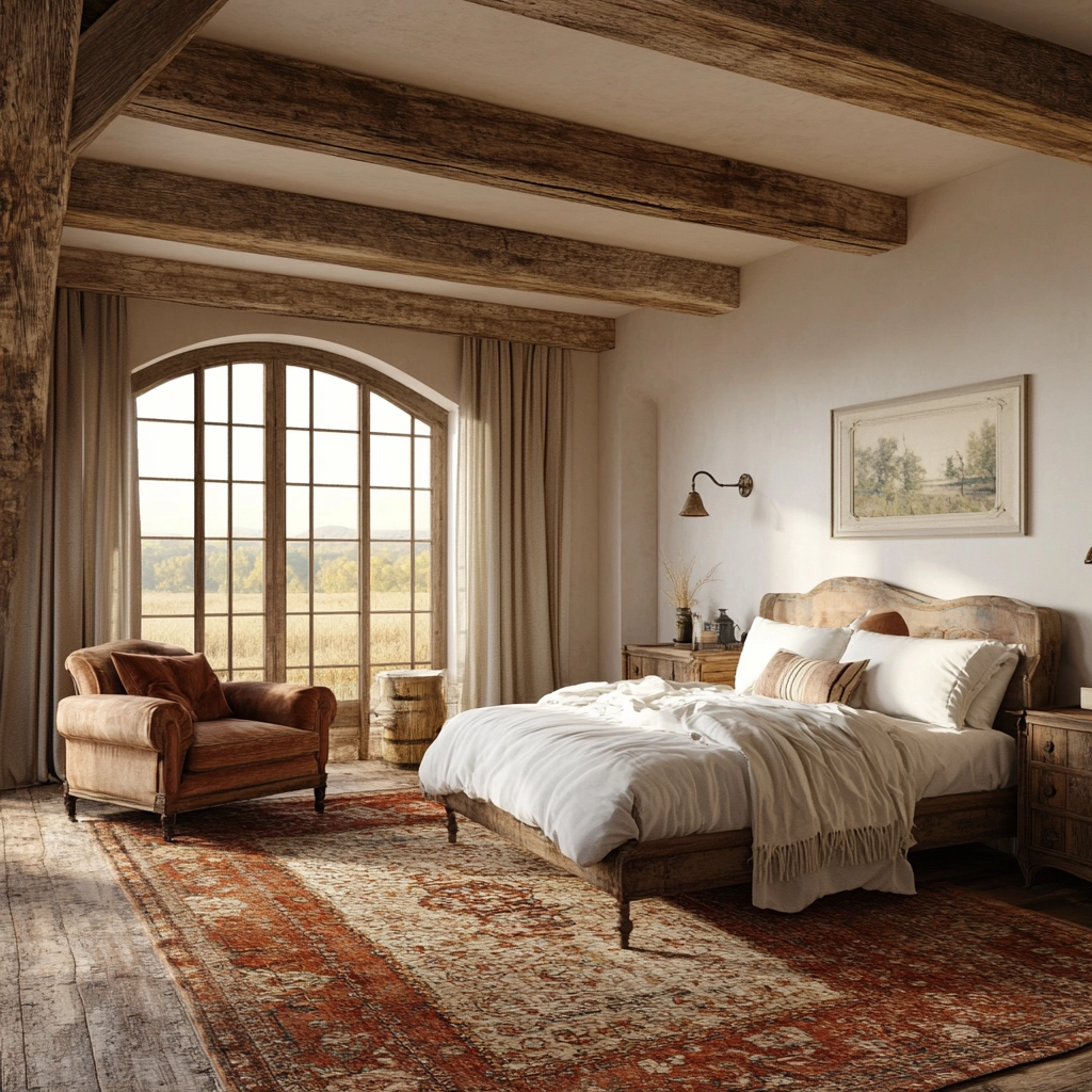 bedroom rug placement 28