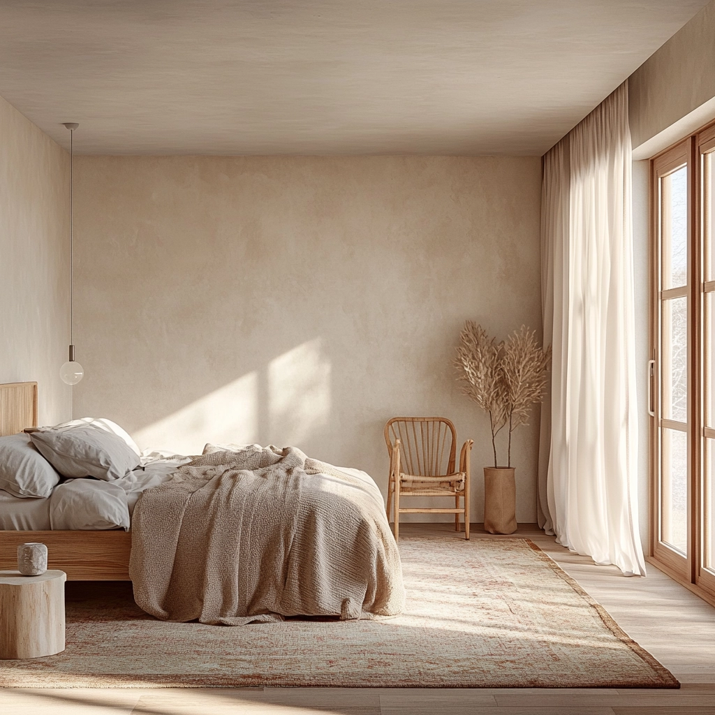 bedroom rug placement 3