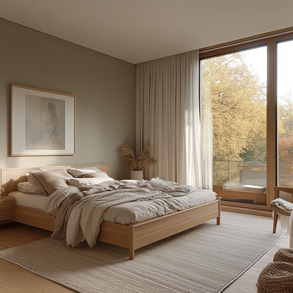 bedroom rug placement 4