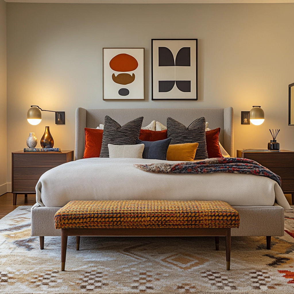 bedroom rug placement 41