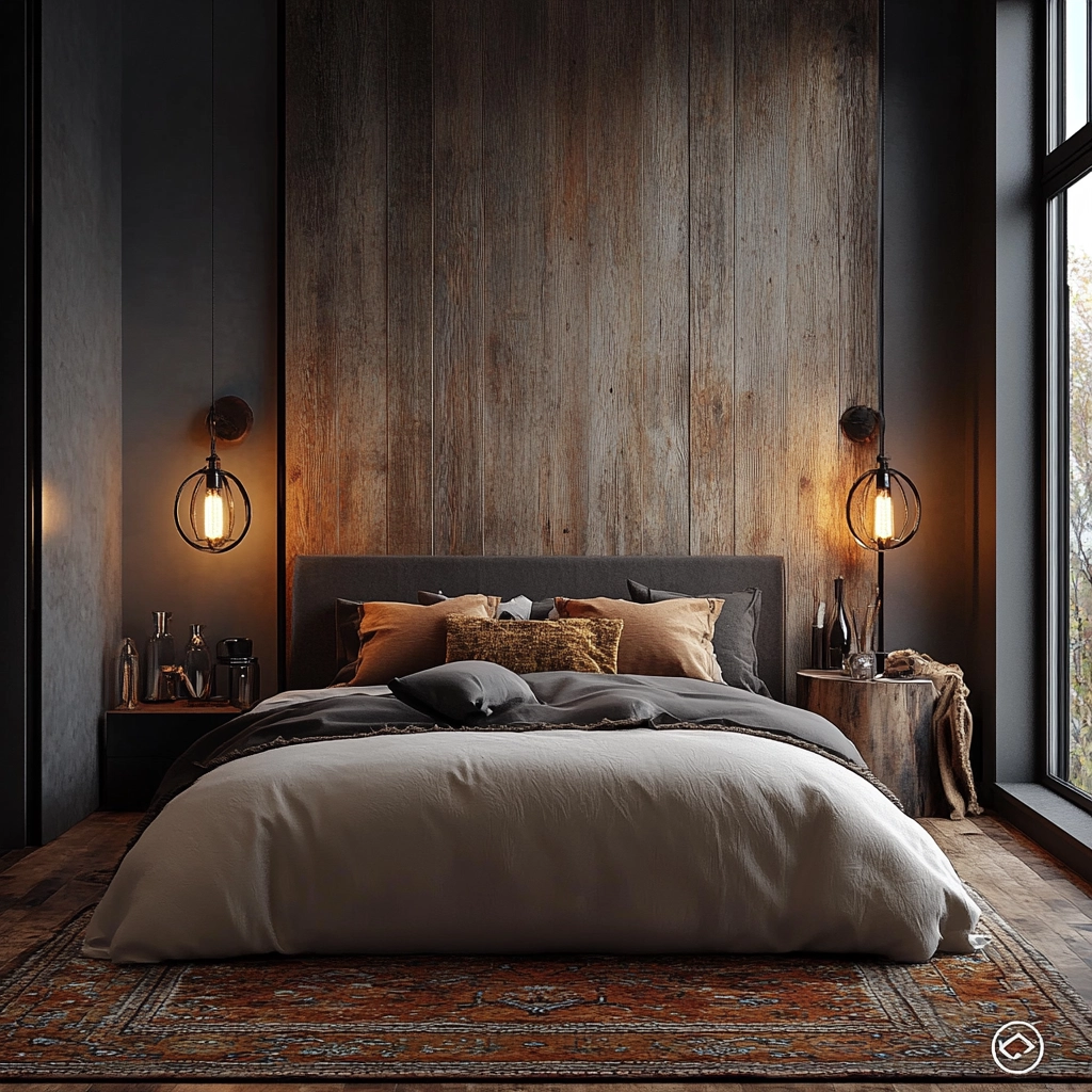 bedroom rug placement 5