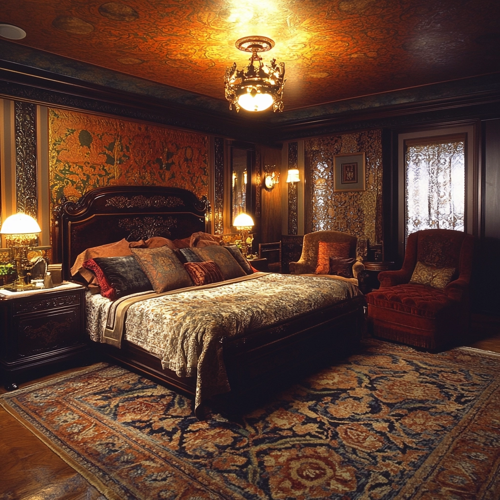 bedroom rug placement 51