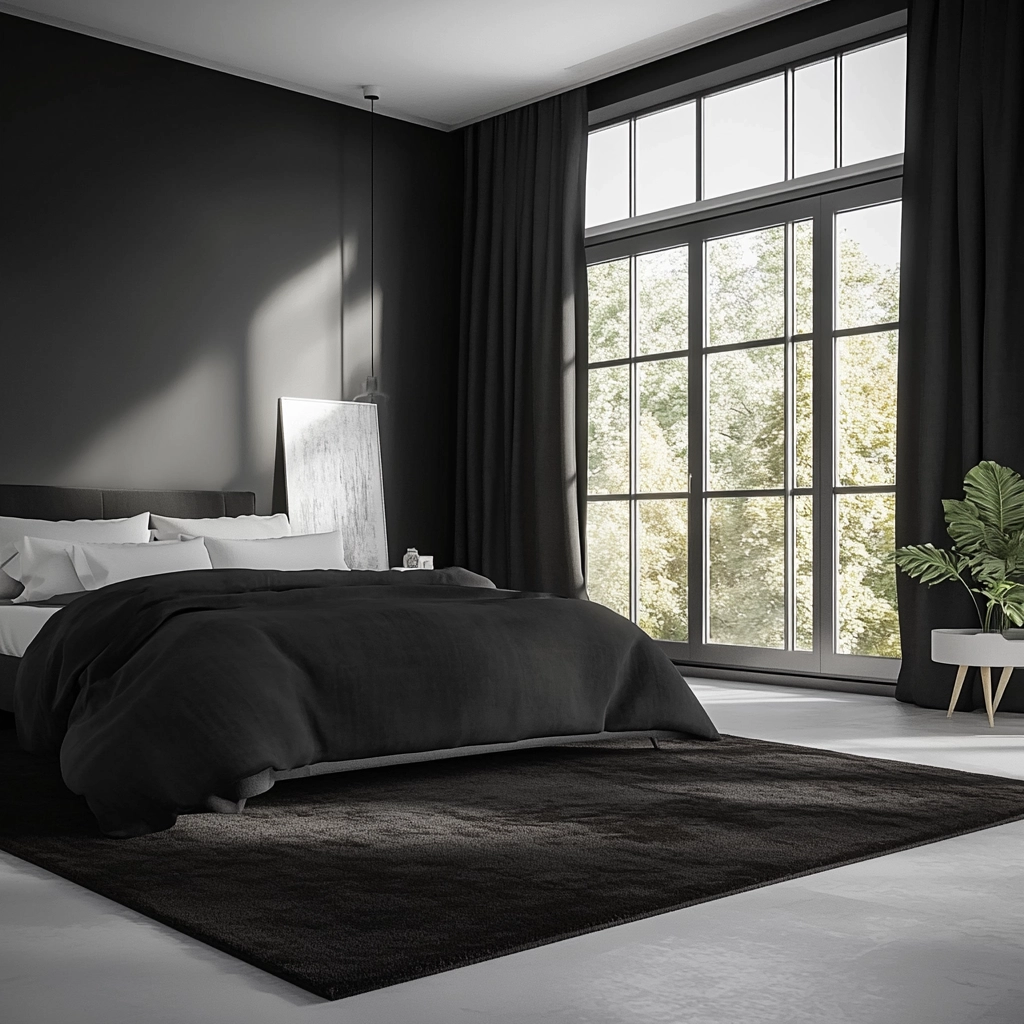 bedroom rug placement 56