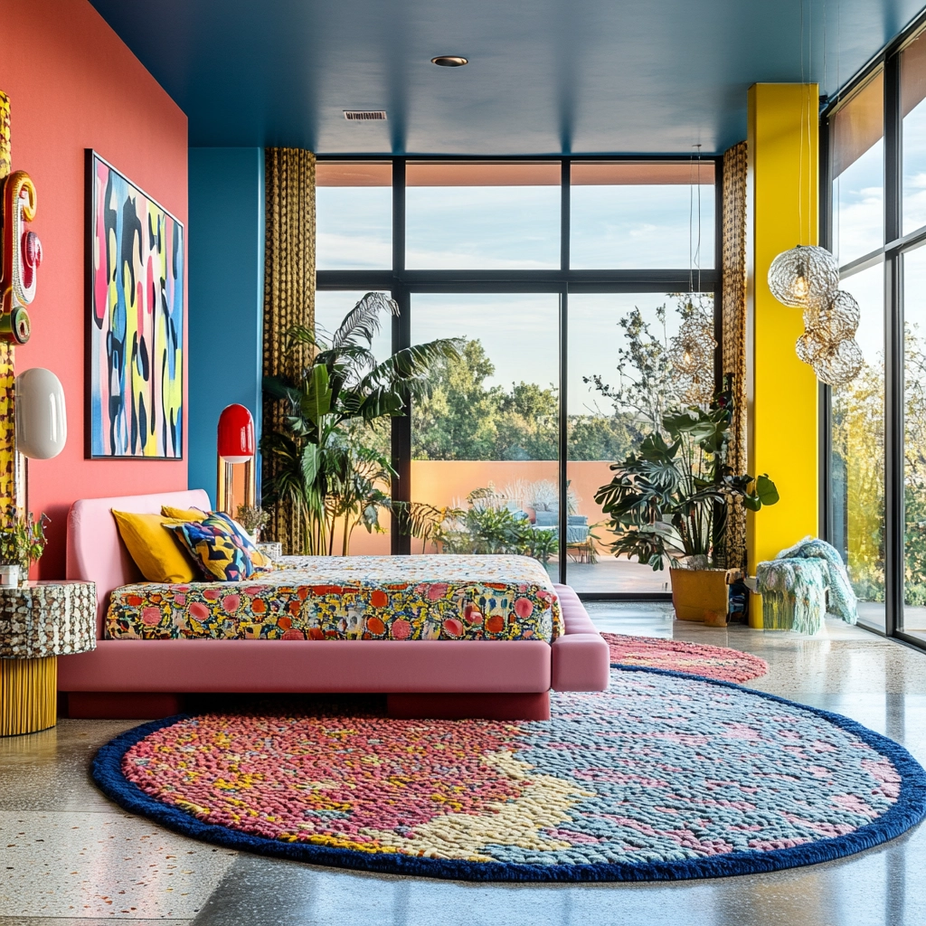 bedroom rug placement 57