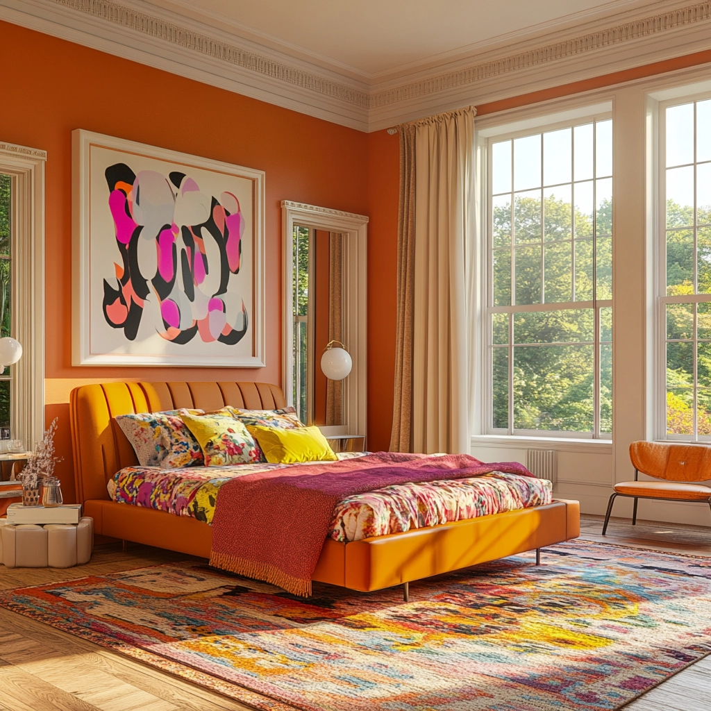 bedroom rug placement 60