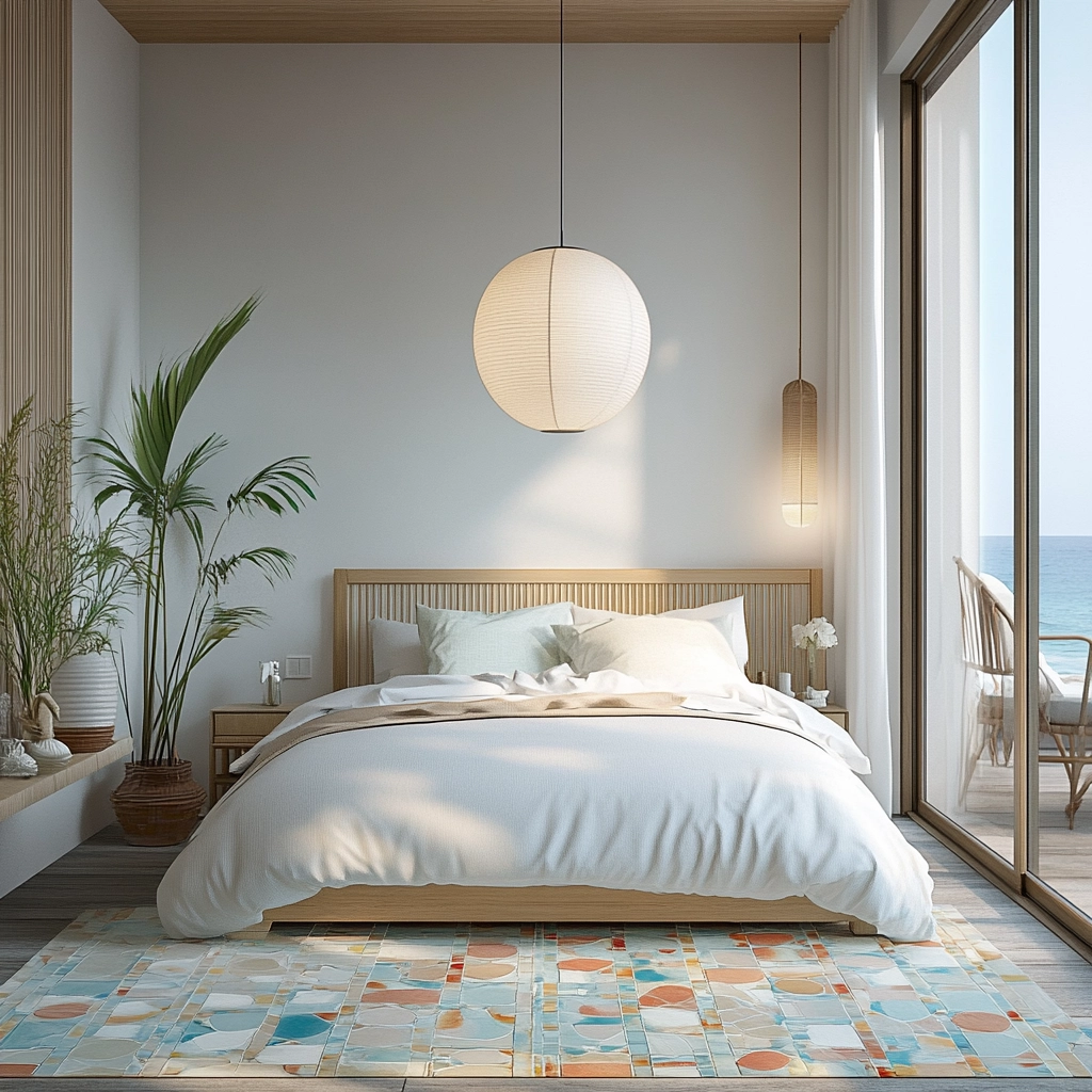 bedroom rug placement 63
