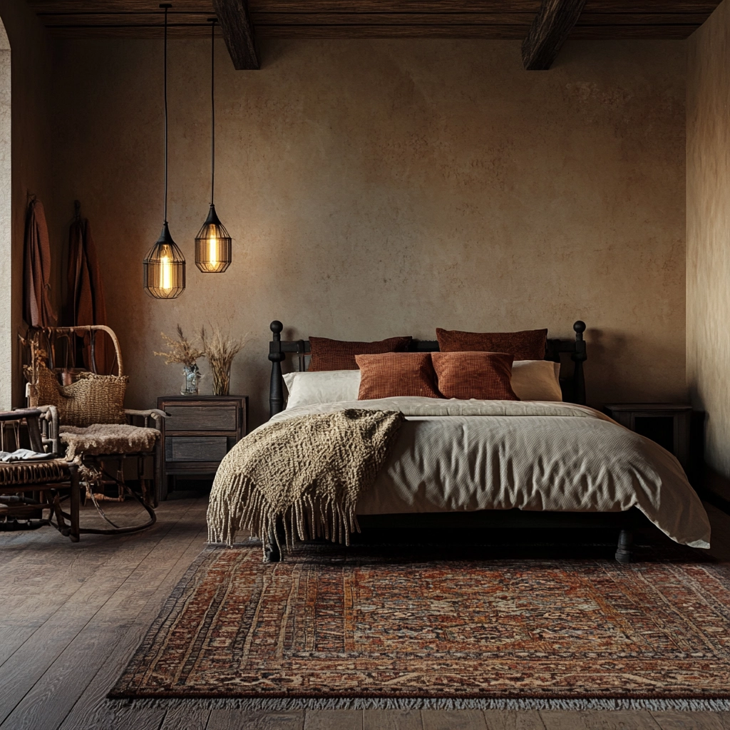 bedroom rug placement 65