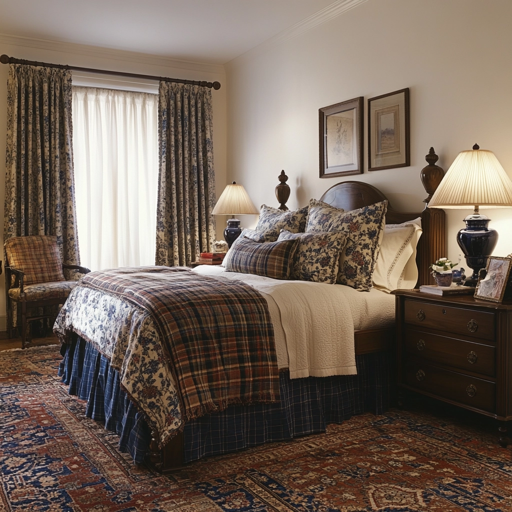 bedroom rug placement 75