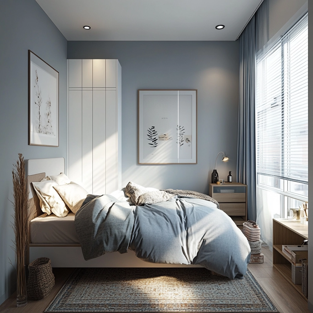 bedroom rug placement 80