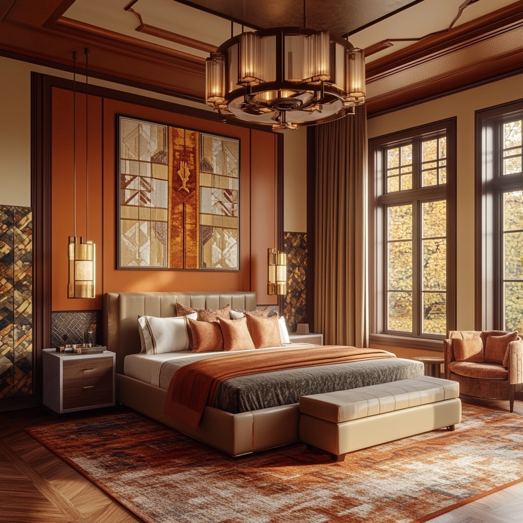 bedroom with dark grey carpet 20