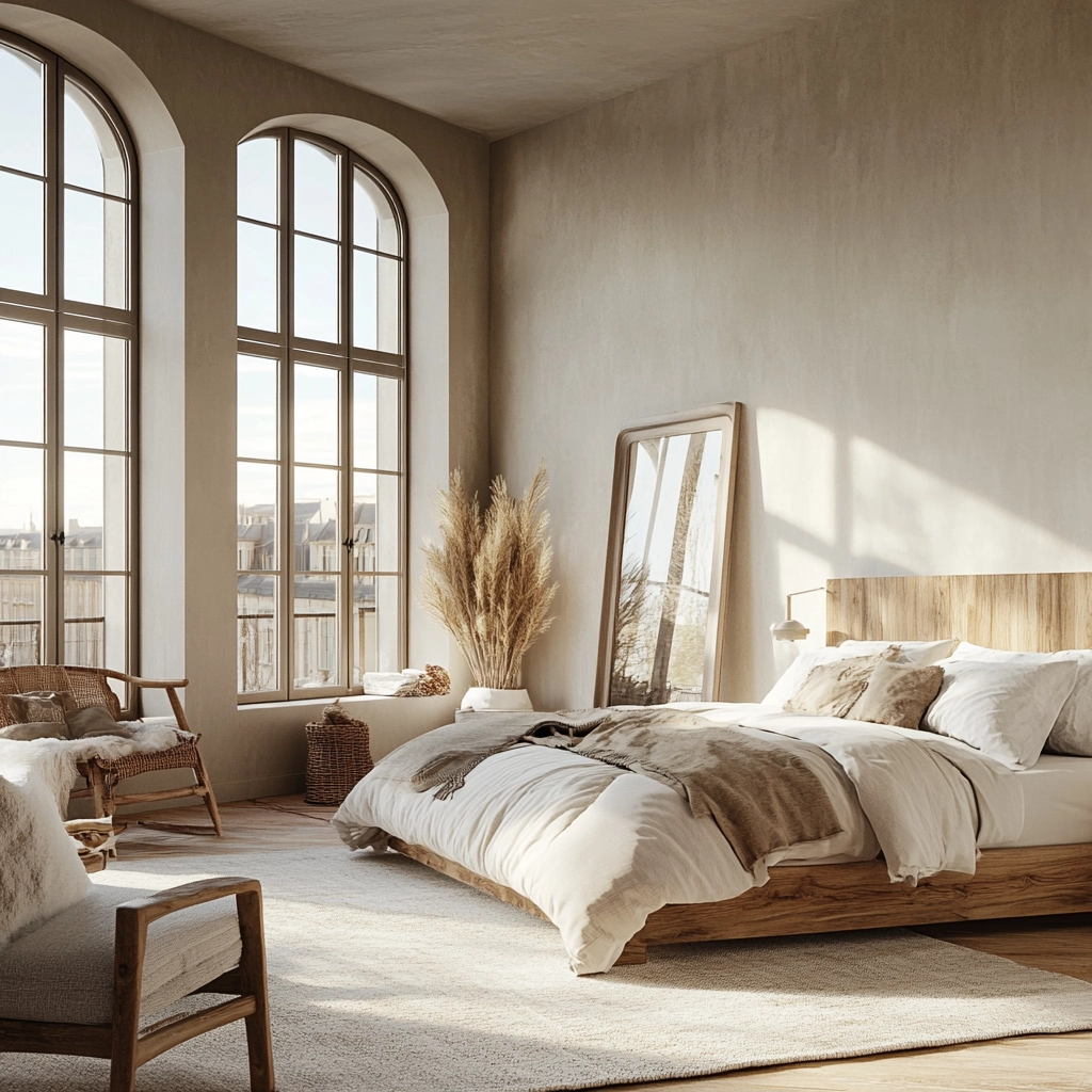 bedroom with dark grey carpet 4