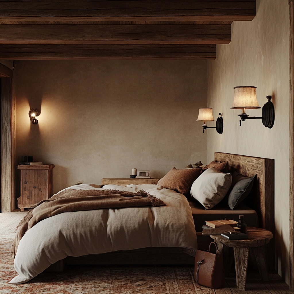 bedroom with dark grey carpet 47