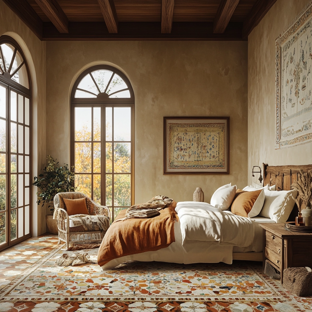 bedroom with dark grey carpet 62