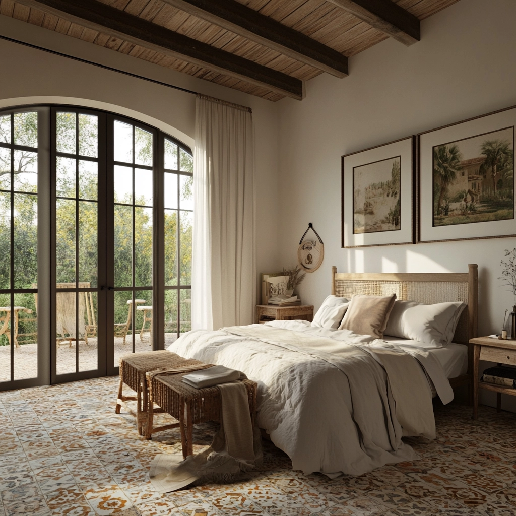 bedroom with dark grey carpet 63