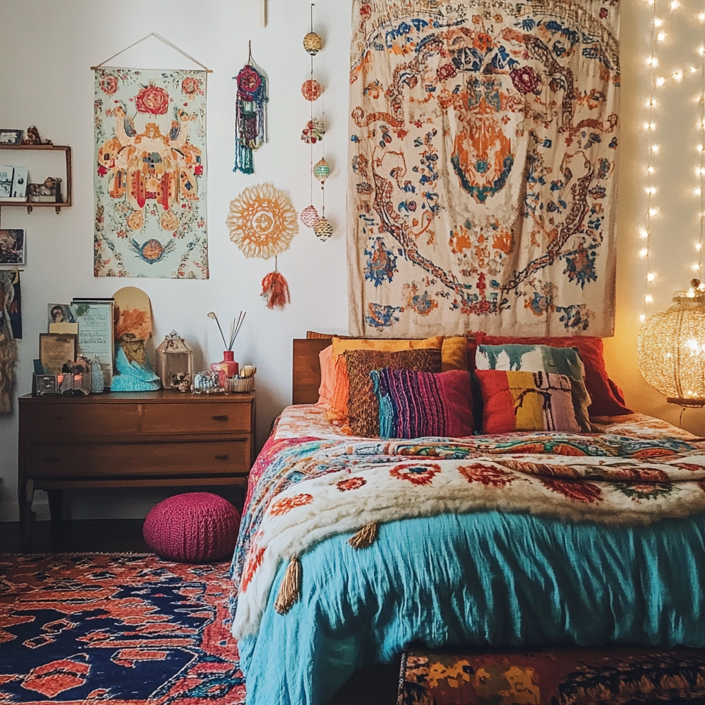 bedroom with dark grey carpet 79