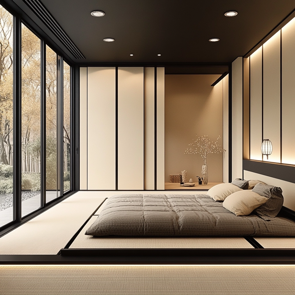 beige and black bedroom ideas 13