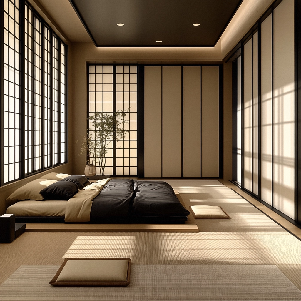 beige and black bedroom ideas 15